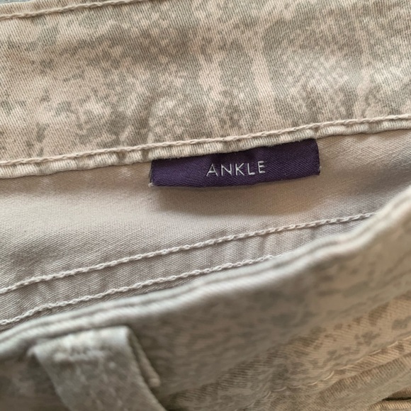 “Stone Python” Slim Ankle “Sheri” Jeans { NYDJ } - Picture 9 of 12